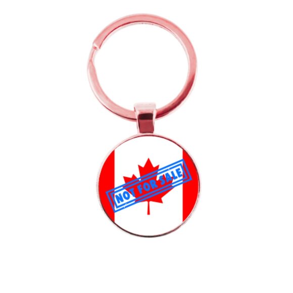 Canada Is Not For Sale Custom Key Ring - Picture 4 of 5
